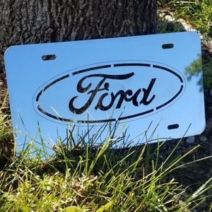 FORD Stainless Steel Sign CAR PLATE
